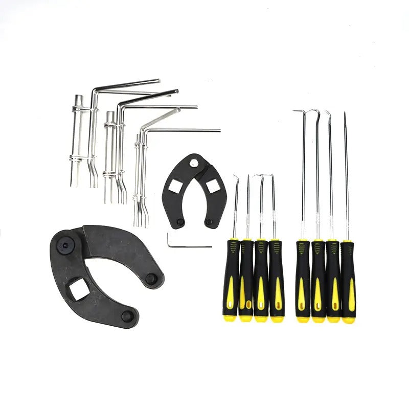 Kit d'outils d'installation pour vérin hydraulique universel avec écrou de presse-étoupe réglable, clé à molette 1266 7463 et joint de tige de piston en U J05321 pour la plupart des vérins agricoles