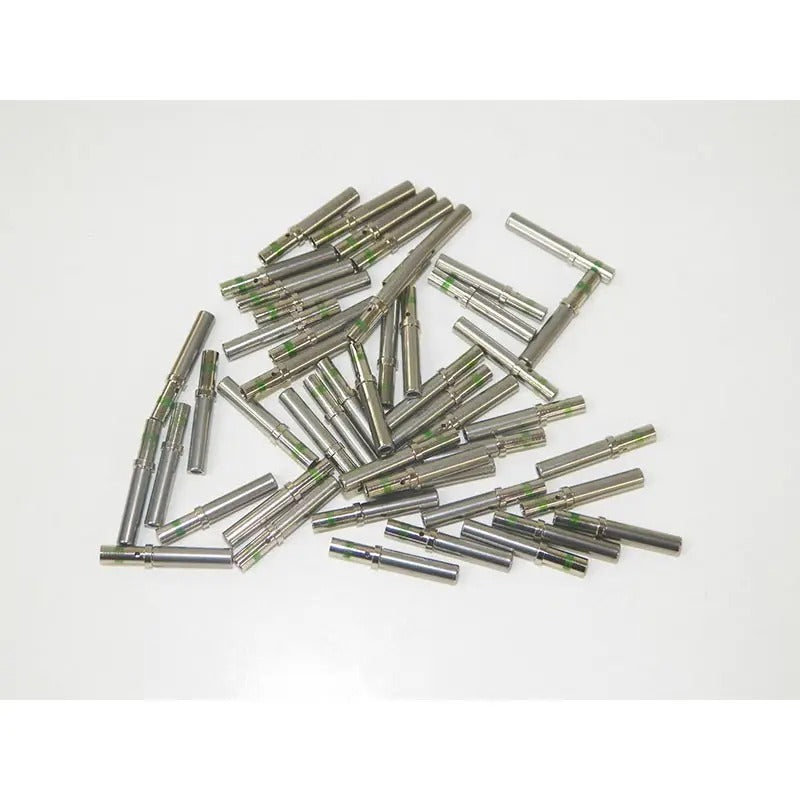Lot de 100 cosses femelles nickelées, calibre 16/14 AWG, compatibles Deutsch 0462-209-16141, pour pelles, bulldozers et rouleaux vibrants.