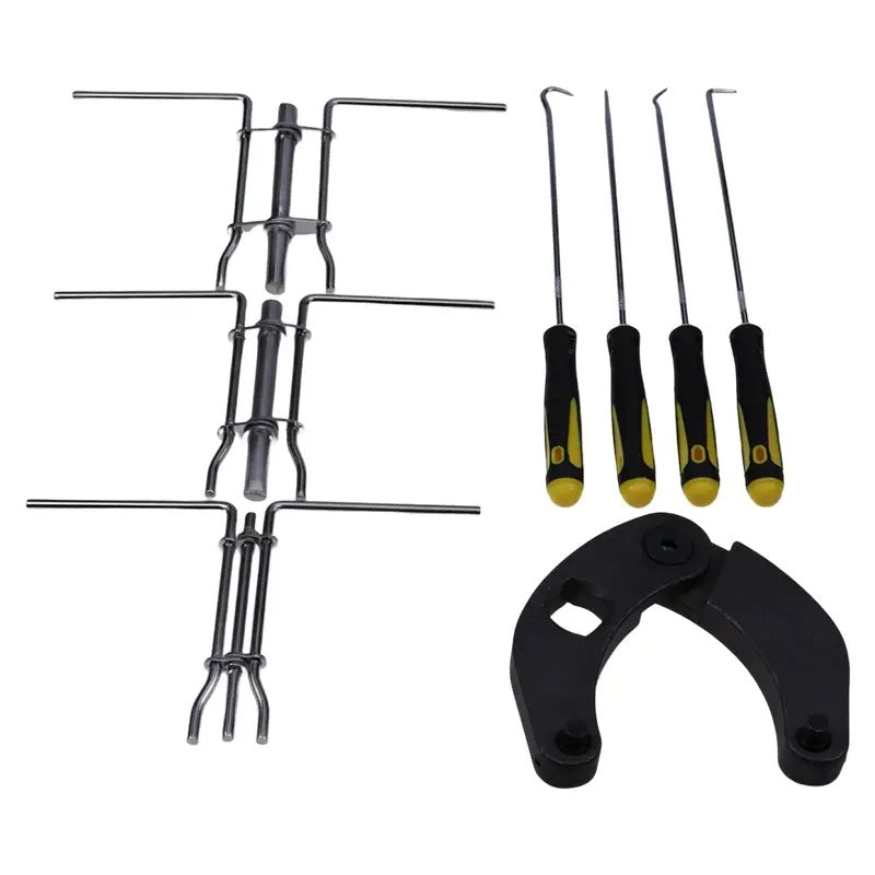 Clé à écrou réglable 1266 et kit d'outils d'installation de joint en U pour tige de piston de vérin hydraulique J05321 pour la plupart des équipements agricoles et de construction