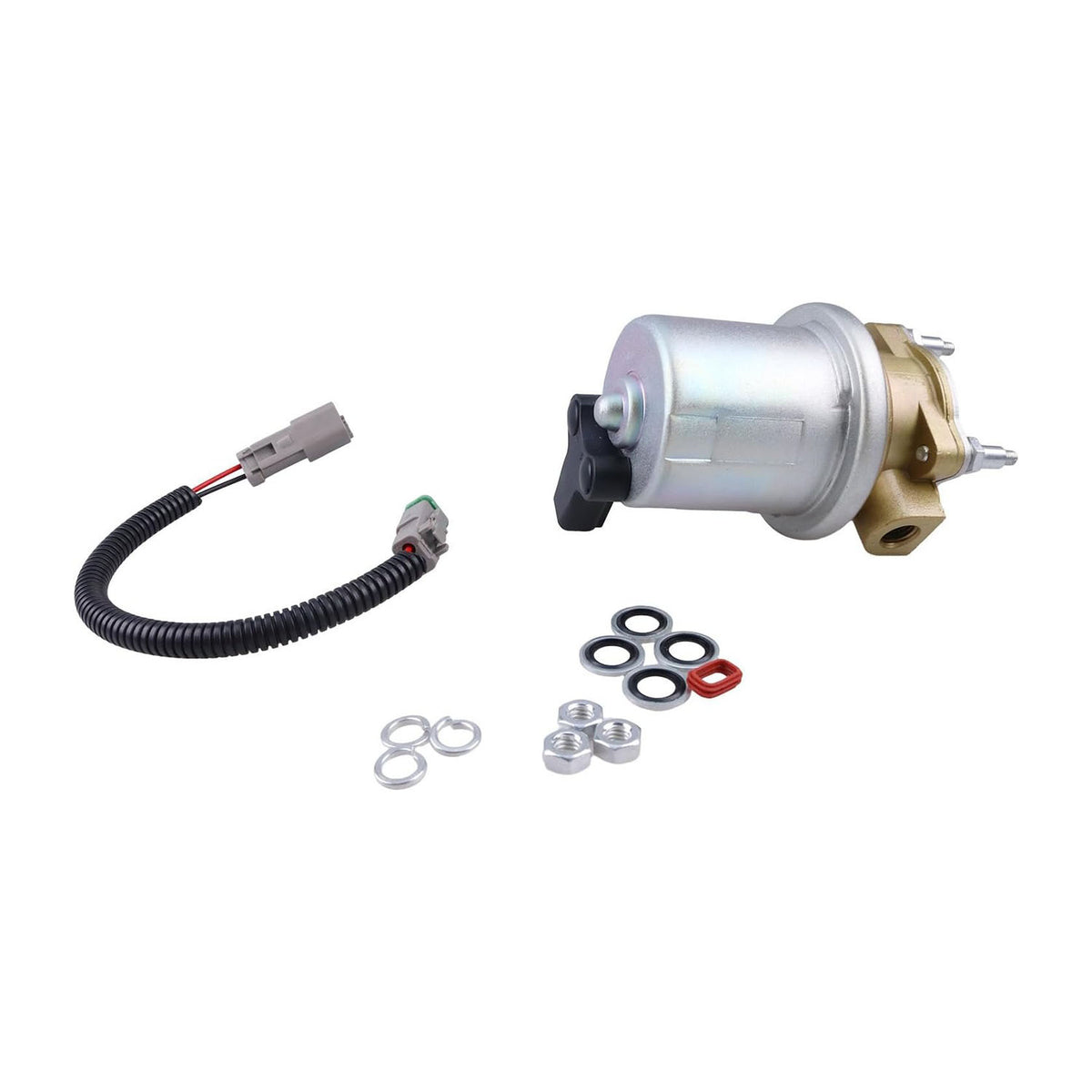 24V Fuel Transfer Pump Kit 87585338 J990106 for Cummins QSB5.9 6B 5.9L Engine CASE CX210 CX240 CX290 New Holland RG170.B(Ship to US Only.) - KUDUPARTS