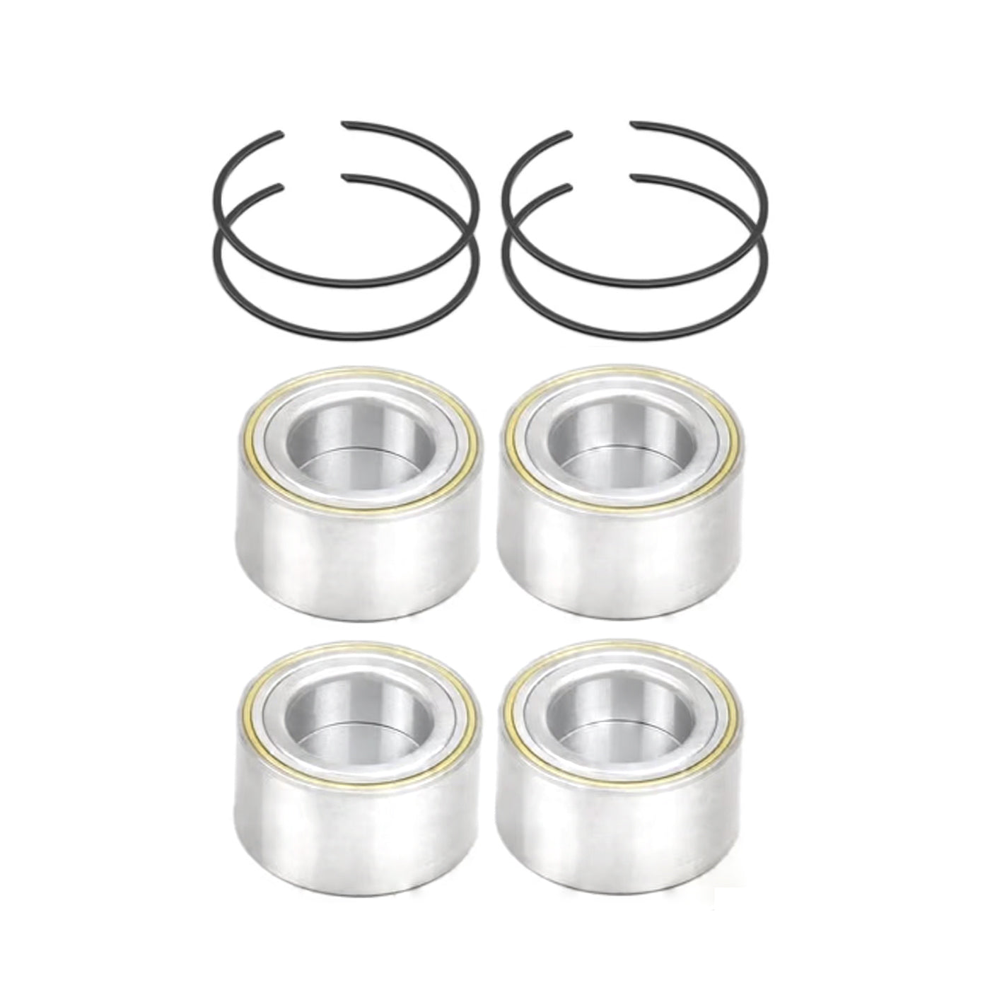 4 Pieces Front & Rear Wheel Bearing & Circlip 3293370102 293350109 for Can-Am UTV Maverick X3 Max X 2017-2018