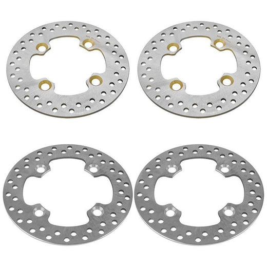 4 Pieces Front Rear Brake Disc Rotor 5254999 7518978 for Polaris RZR XP 900 2011-2013 - KUDUPARTS