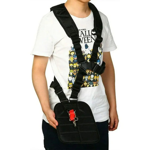 Double Shoulder Strimmer Padded Belt Harness Strap for Brush Cutter & Trimmer Lawn Mower Parts Garden Tools - KUDUPARTS