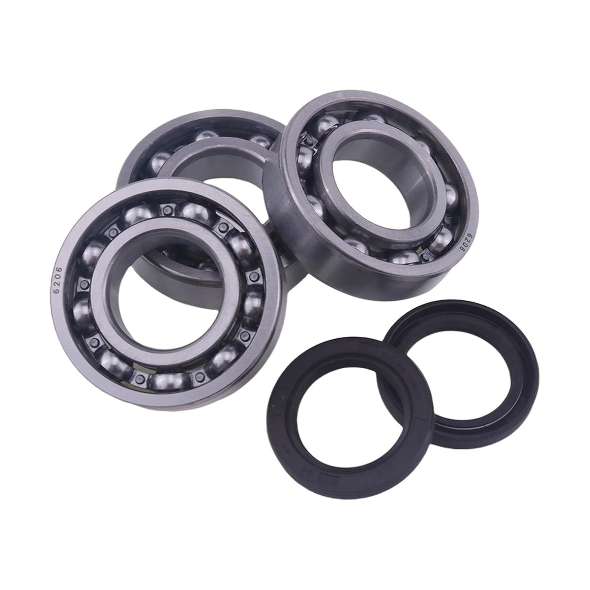 Crank Crankshaft Oil Seal and Bearing Kit 14524-G1 24504-G1 for EZGO Golf Car 2PG & 3PG Motor 1980-1993 - KUDUPARTS