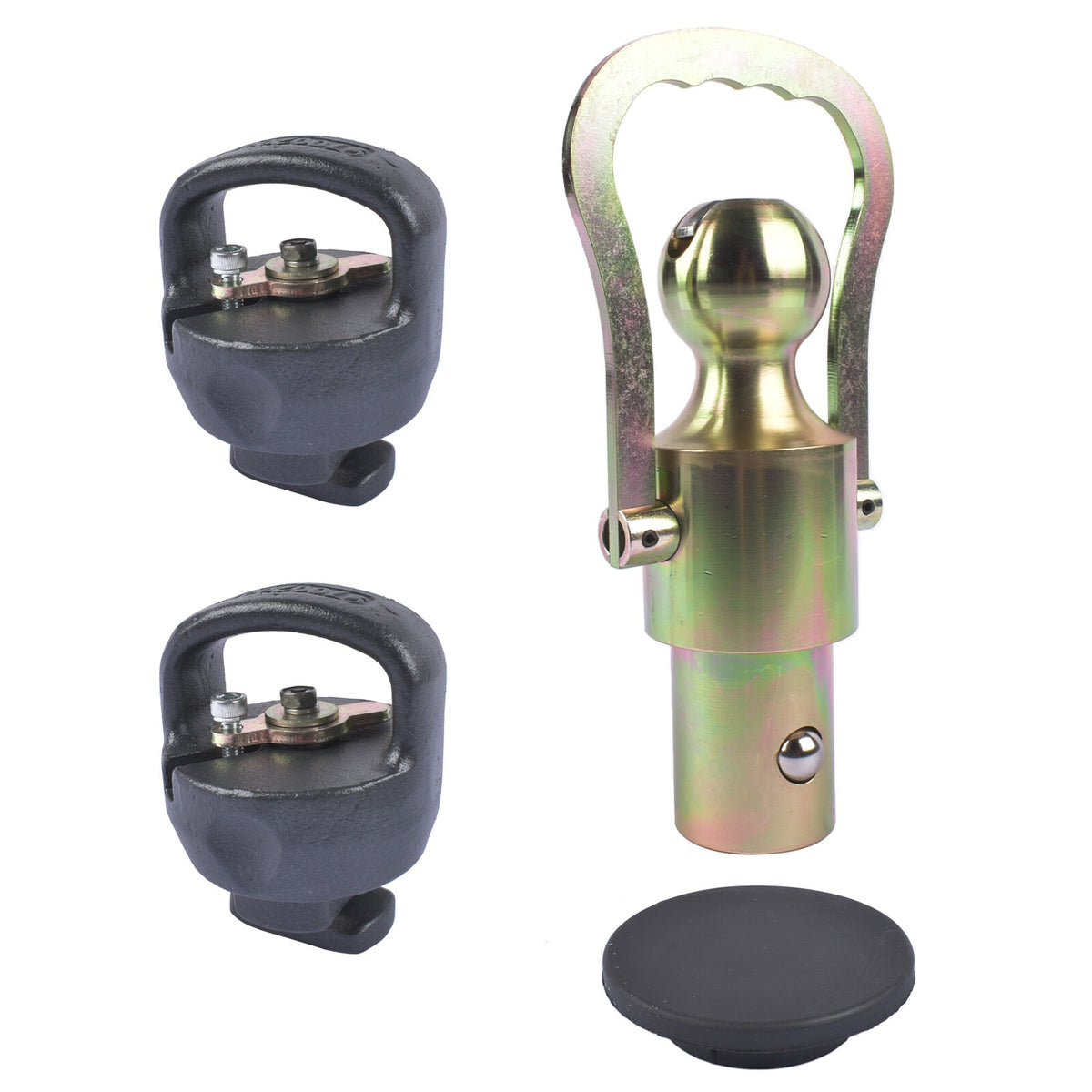 2-5/16" Gooseneck Ball and Safety Chain Kit GNXA2062 for Dodge Ram 2500 3500 Truck - KUDUPARTS
