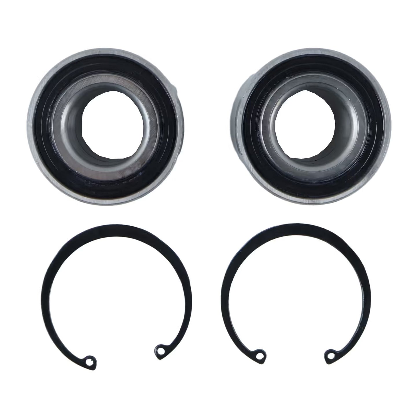 2 Pieces Wheel Bearing & Circlip 92045-0021 for Kawasaki UTV Mule 3000 3010 4000 4010 Brute Force 2002-2023