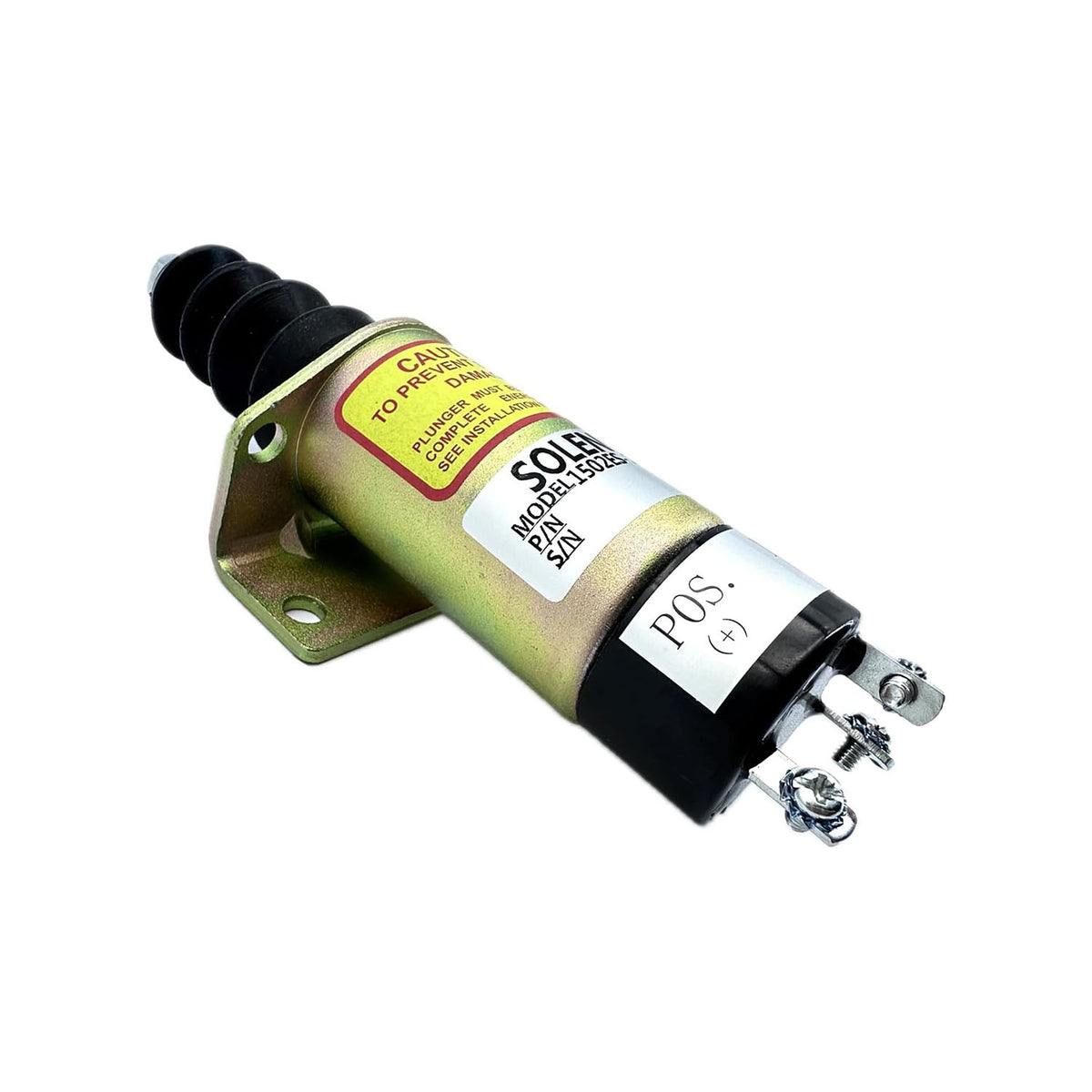 Stop Solenoid 1500-1000 1502ES-12C7U1B1 ES1502C-12V T20 with 3 Terminals for Woodward 1500 Series 12V(Ship to US Only.) - KUDUPARTS