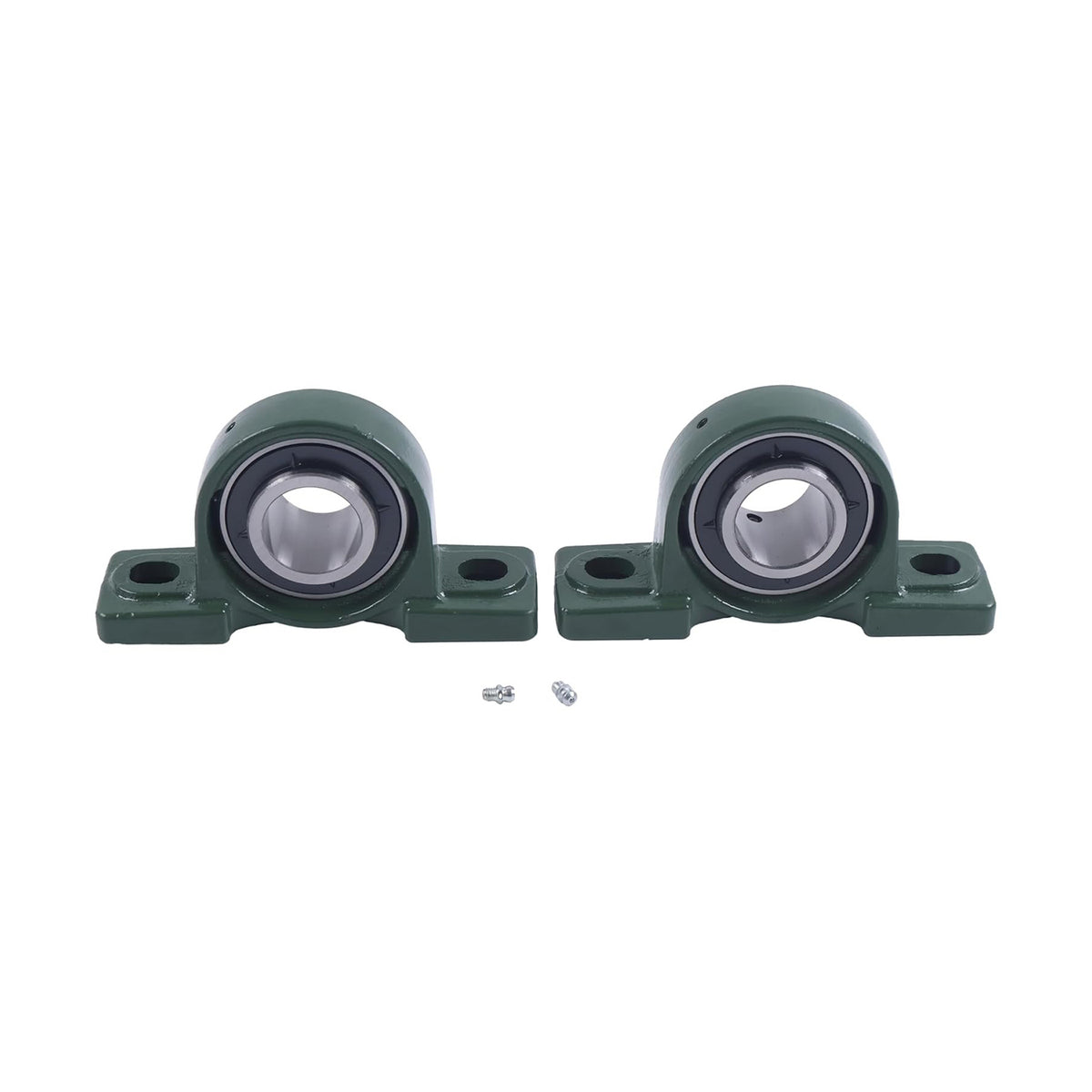 2 Pieces 1-9/16 Pillow Block Bearing NP-25 P2B-SC-109 UCP208-25 for Harvester Plow Seeder - KUDUPARTS
