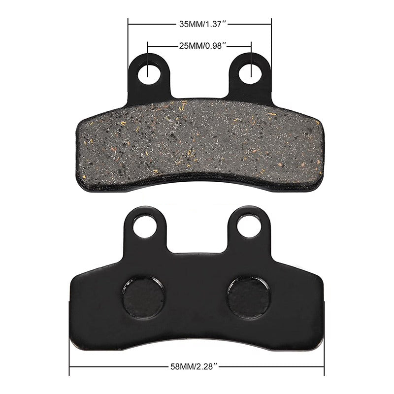2 PCS Disc Brake Pad for Taotao Roketa Apollo Dirt Bike Pit Bike T60 110cc 125cc - KUDUPARTS