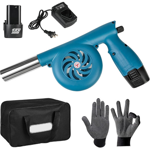 12V 5000 RPM Electric Bellows Fan Bellows Fire Wood Portable Fireplace Tools - KUDUPARTS