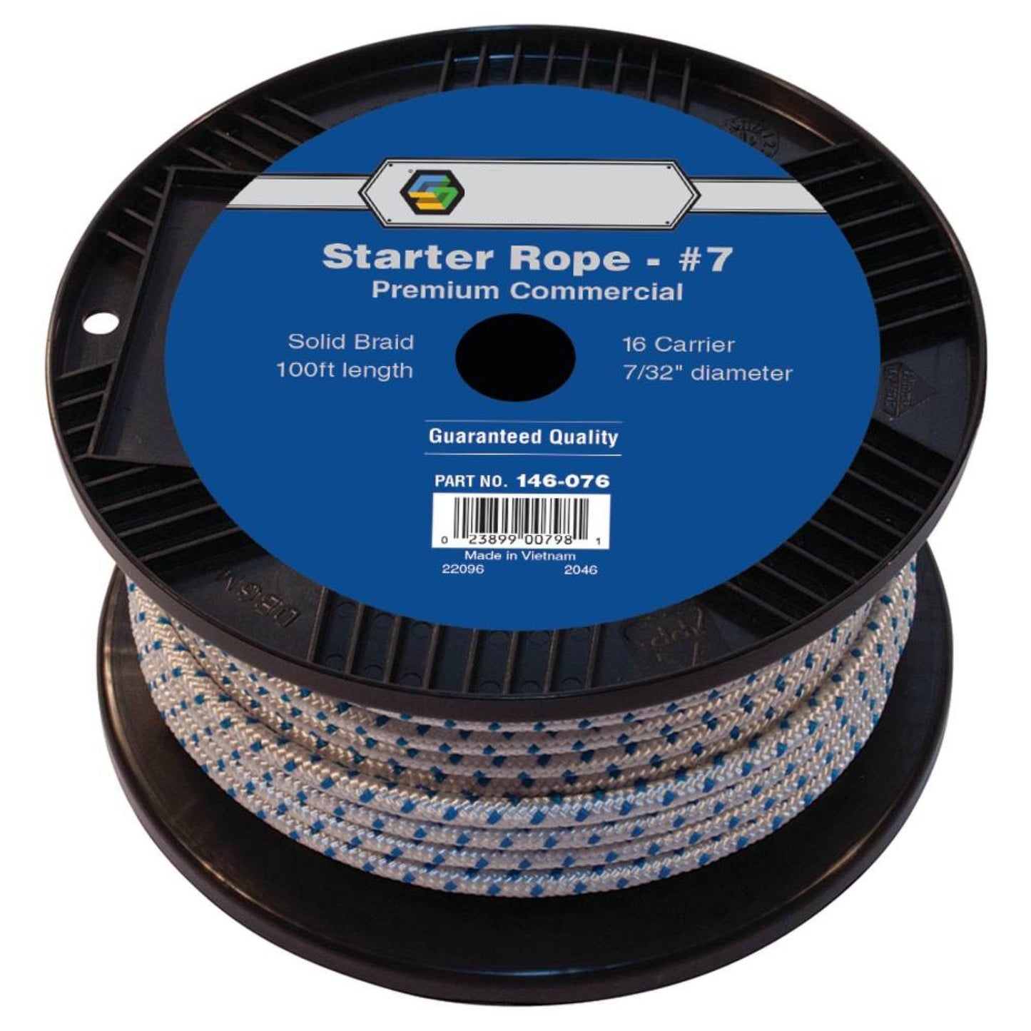 7/32" Diameter 100' Length Aftermarket Stens 146-076 Solid Braid Starter Rope for Mower