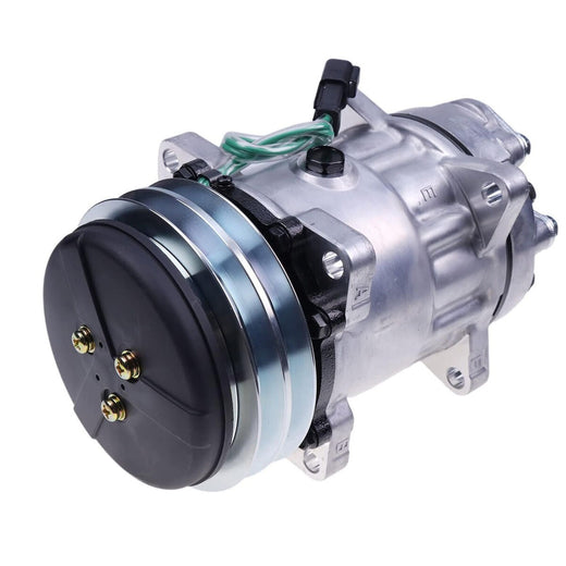 12V 1PK 125mm SD7H13 A/C Compressor 8946 for Volvo Excavator - KUDUPARTS