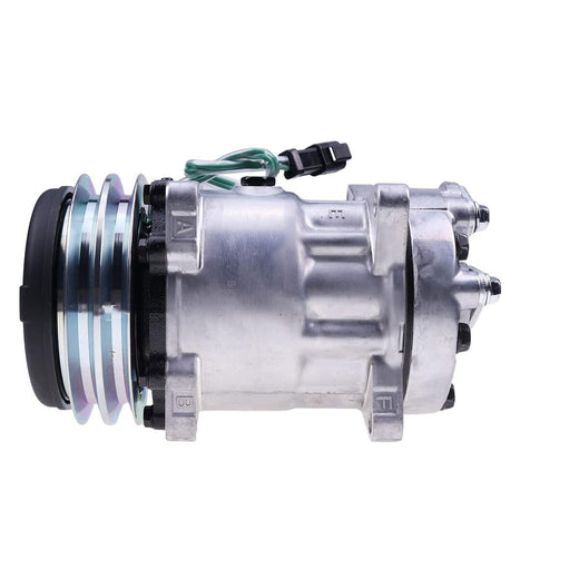 12V 1PK 125mm SD7H13 A/C Compressor 8946 for Volvo Excavator - KUDUPARTS