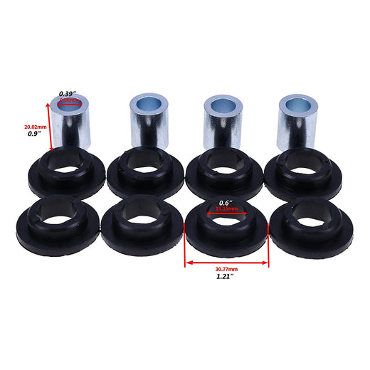 8 Sets Shock Bushing Kit Upper Lower Front Rear Shock Bushing 21-0001 for Arctic Cat 250 300 375 400 454 500 650 - KUDUPARTS