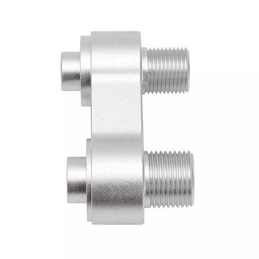 AC Compressor Billet Straight Adapter Fitting CNC Aluminum Rebuild for LS GM R4 - KUDUPARTS