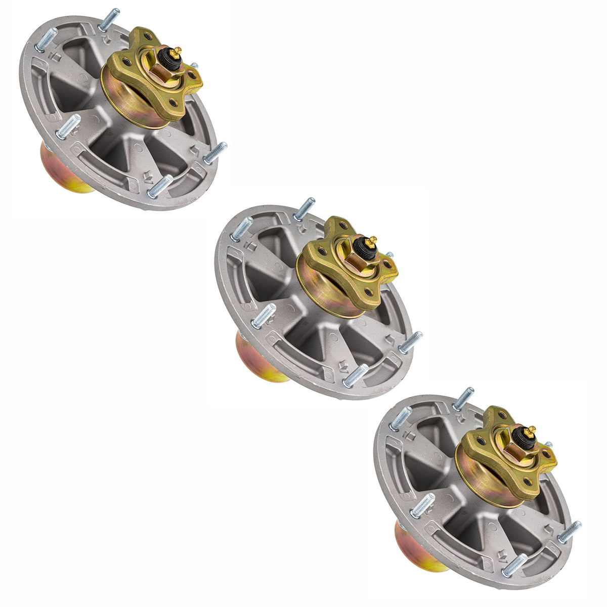 3 PCS Spindle Assembly TCA17517 for John Deere Tractor Z710A Z720A Z810A Z820A Z830A Z840A Z850A Z860A - KUDUPARTS