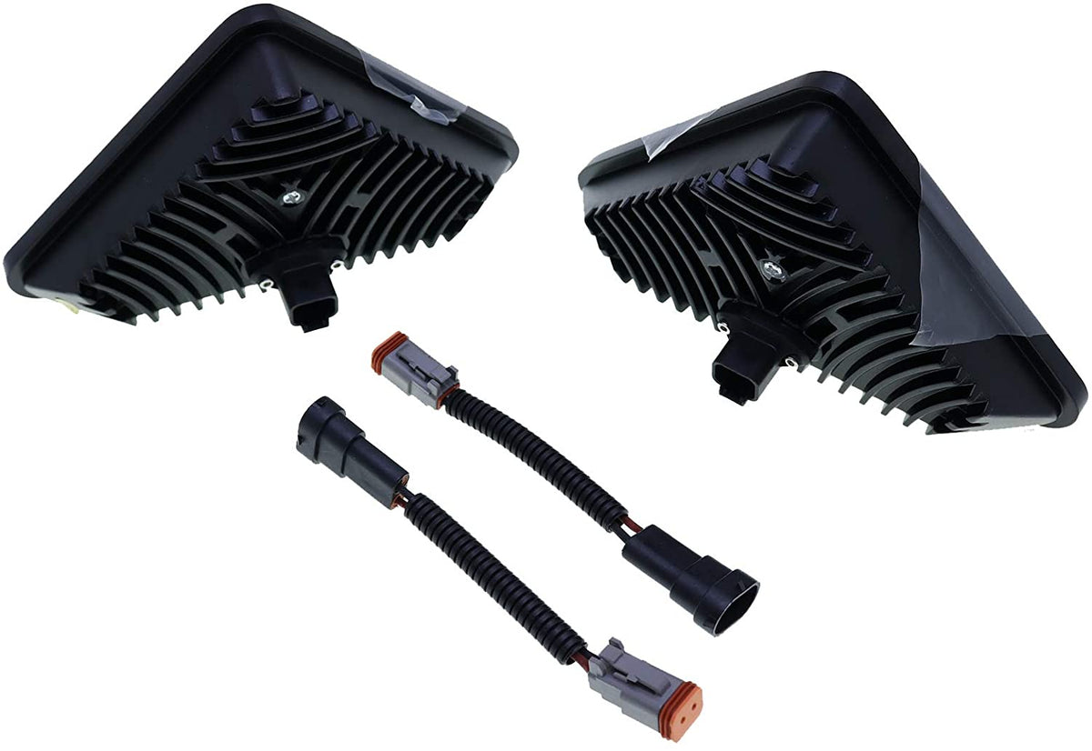 LED Headlight Kit 7259523 7259524 Compatible with Bobcat Loader 751 753 763 773 863 864 873 883 963 A220 A300 S130 S150 S160 S175 S185 S205 S220 S250 S300 S330 T140 T180 T190 T200 T250 - KUDUPARTS