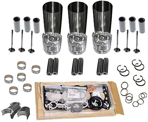 Overhaul Rebuild Kit for Isuzu Engine 3AD1 Piston Liner Ring Bearing Gasket Kit - KUDUPARTS