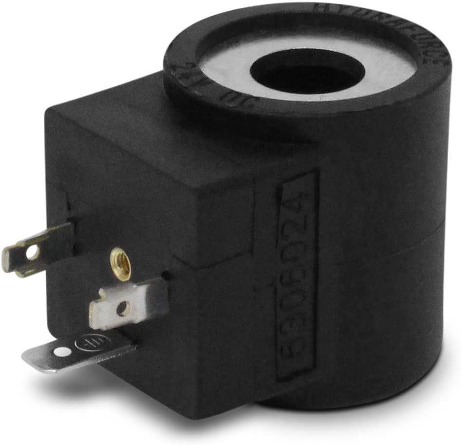 6306024 Solenoid Valve Coil 3 Prong DIN Connector for HydraForce HydraForce Valve Stem Series 08 80 88 98 (1/2”Hole) - KUDUPARTS