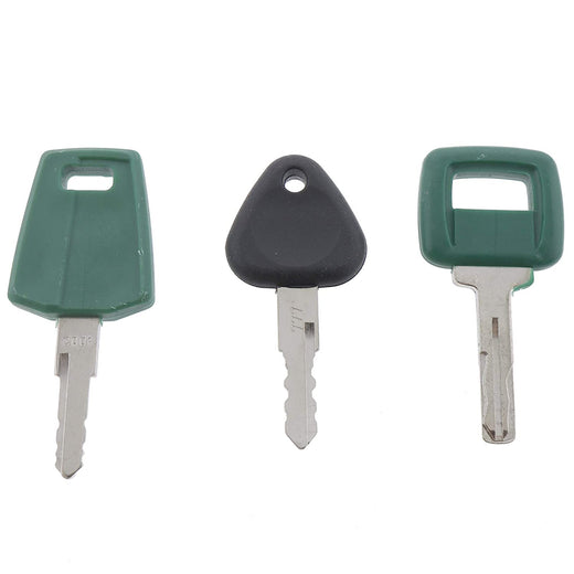 3 Sets Key Construction Compare for Volvo Excavator Loader Truck - KUDUPARTS