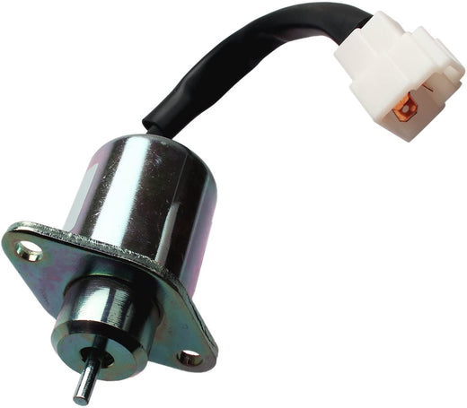 12V Fuel Shutoff Solenoid 17454-60010 17594-60014 for Kubota 05 Series BX2200 D905 D1005 D1105 V1205 V1305 V1505 V1505T - KUDUPARTS