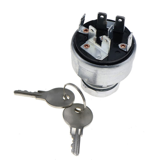 Ignition Starter Switch 282775A1 A77312 L61053 D134737 for Case 1080B 1550 1840 2366 3394 821 7150 760 921 1150G 1845C 5230 3594 5120 5130 5140 ++ Tractors IH AR58126 and John Deere - KUDUPARTS