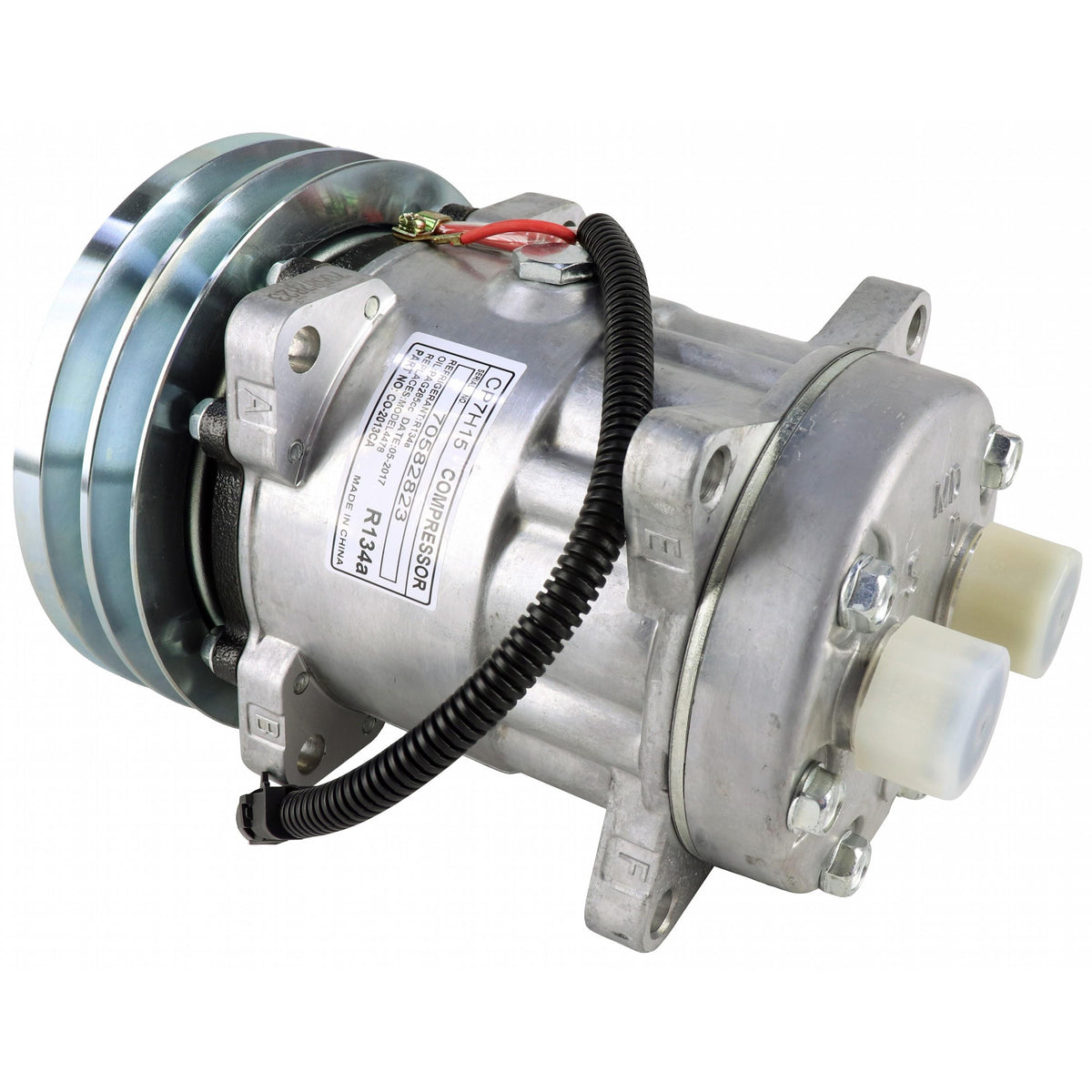 SD7H15 A/C Compressor 86993462 for CASE 2366 2377 2388 2577 2588 5088 5140 650K 750K 850K STX275 STX280 STX325 STX330 - KUDUPARTS