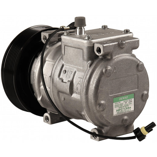 10PA17C A/C Compressor RE46609 for John Deere Engine 4045 6068 Tractor 5210 5520 5725 6403 6603 7630 7930 5520N 6100D 8100T 8400T Type-2 - KUDUPARTS