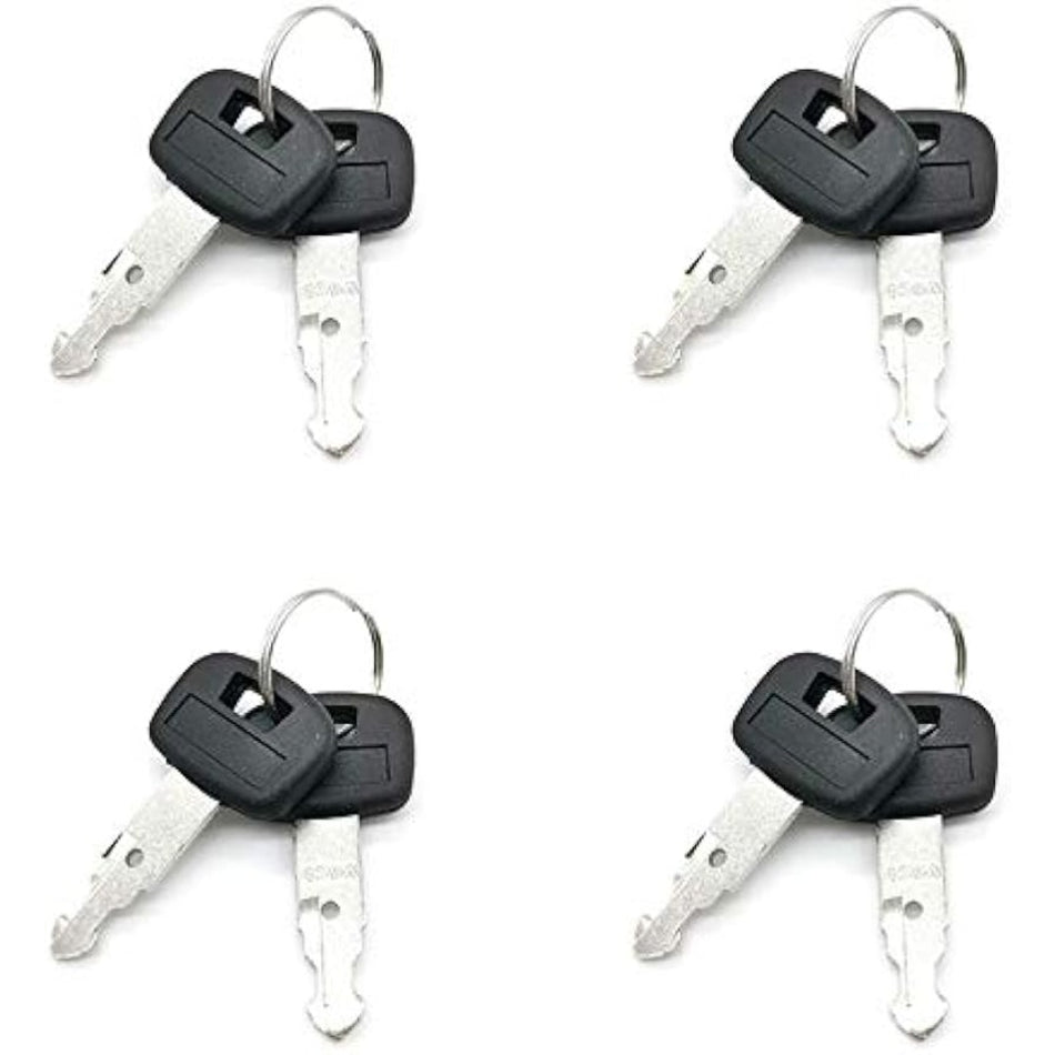 8pcs Ignition Key 459A RC411-53933 RC46153930 for Kubota Tractor SVL75-2 SVL75-2CA SVL75C SVL90 SVL75C SVL90-2C SVL95-2SC L39 L47 L48 KX91-3 KX121-3 KX161-3 KX41-3 KX71-3 KX91-3 KX121-3 U15 U - KUDUPARTS