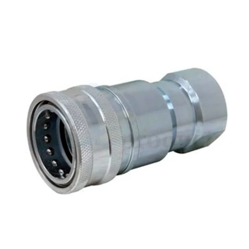 Acoplamiento rápido hidráulico con válvula Parker 6601-16-16 de 1"-11-1/2" para grúa de rodillos excavadora