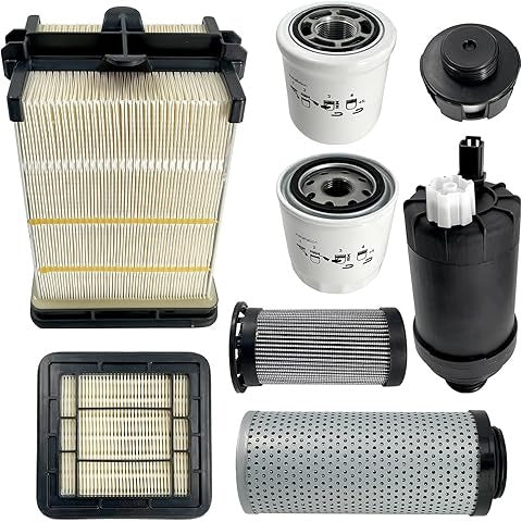 1000 Hour Maintenance Filter Kit 7333718 for Bobcat Loader S450 S510 S530 S550 S570 S590 S595 - KUDUPARTS