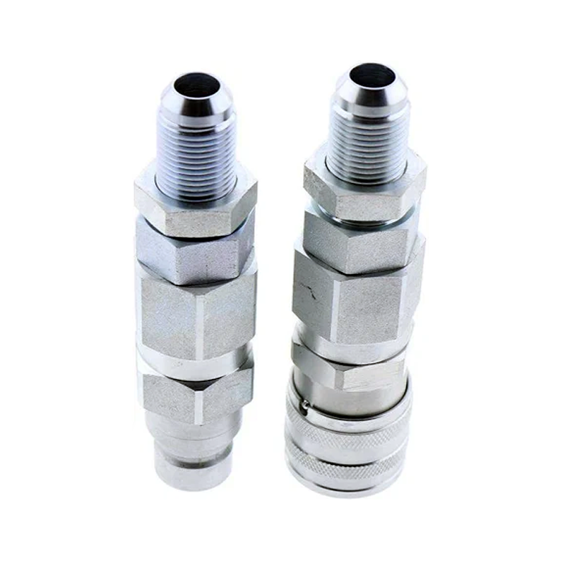 #10 JIC Thread 1/2" Flat Face Hydraulic Quick Connect Coupler for CASE 410 420 430 435 440 450 40XT 60XT 70XT - KUDUPARTS