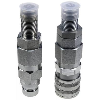 Raccord rapide hydraulique à face plate, filetage JIC n° 10, 1/2", pour Bobcat 463, 553, 753, 763