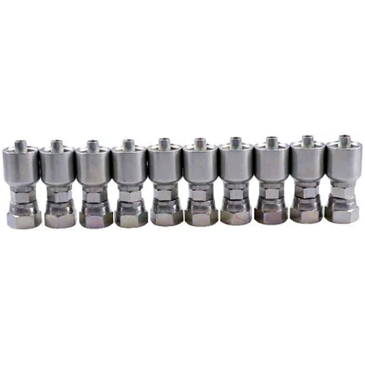 10PCS Hydraulic Hose Fitting With 1/2" Female JIC 10643-08-06 for Parker - KUDUPARTS