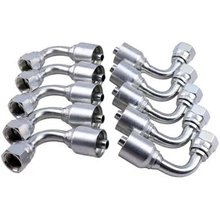 10 piezas de conexión para manguera hidráulica con conector giratorio JIC hembra de 1/2" 13943-8-6 para Parker
