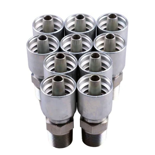 10PCS Hydraulic Hose Fitting With 1/2" NPT Thread 10143-8-6 for Parker - KUDUPARTS