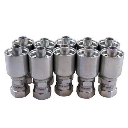 Raccord de tuyau hydraulique 10 pièces avec joint femelle 1/2'' 1JS43-8-8 pour Parker