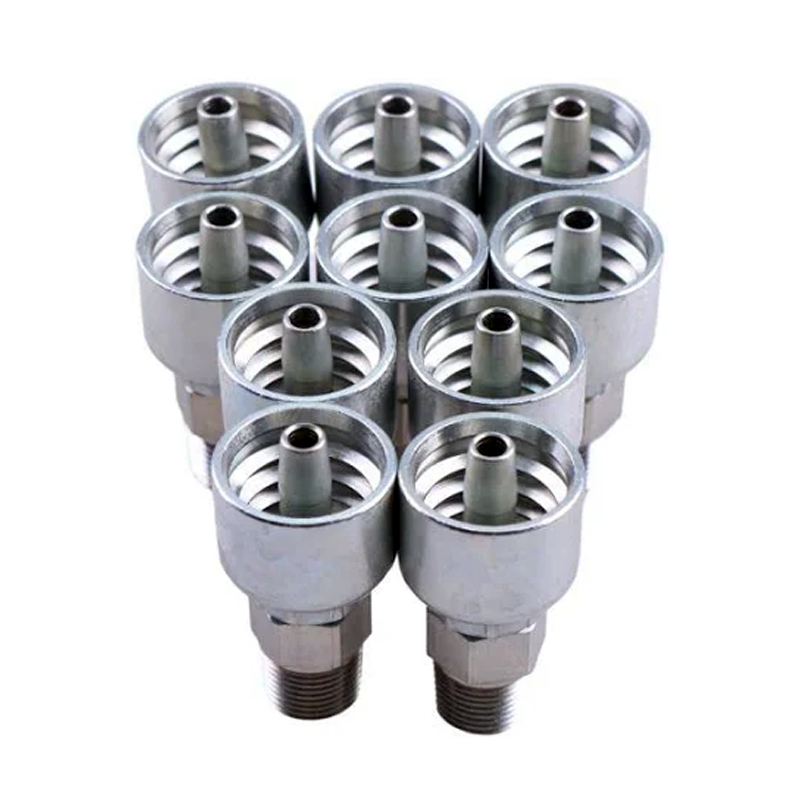 Raccords de tuyaux hydrauliques avec filetage mâle 1/4" (10 pièces) 10143-4-4 pour Parker