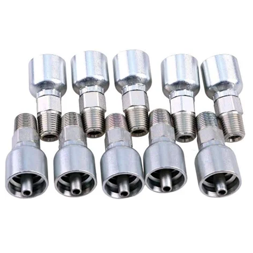 10PCS Hydraulic Hose Fitting With 1/4" Male Pipe Threads 10143-4-4 for Parker - KUDUPARTS