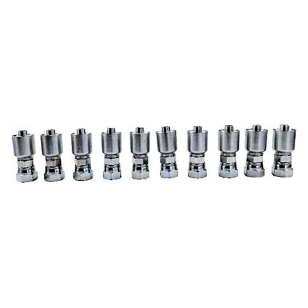 10PCS Hydraulic Hose Fitting With 5/8" Female JIC Swivel Thread 10643-10-08 for Parker - KUDUPARTS