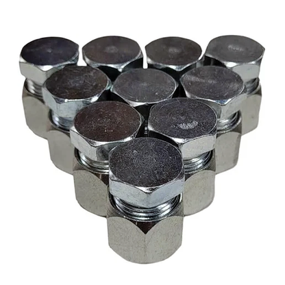 10 piezas de conector hidráulico combinado de tapa y tapón JIC de 1/4" 2408-04 0304-C-04