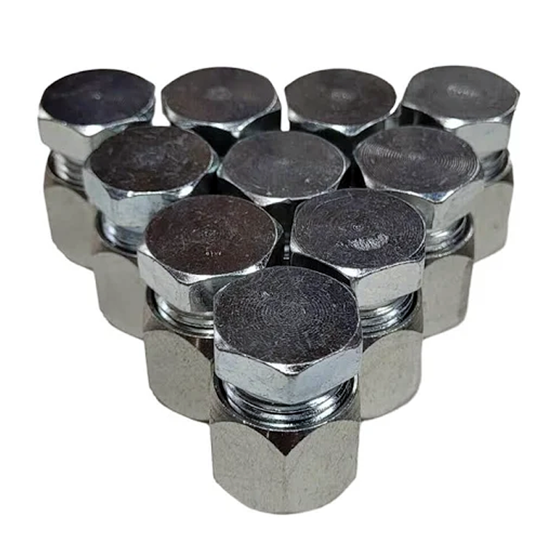 10 piezas de conector hidráulico combinado de tapa y tapón JIC de 5/8" 2408-10 0304-C-10