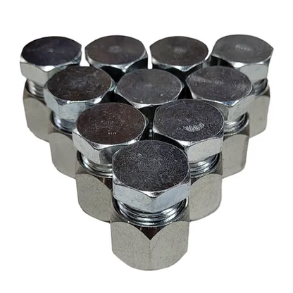 10 piezas de conector hidráulico combinado de tapa y tapón JIC de 5/8" 2408-10 0304-C-10