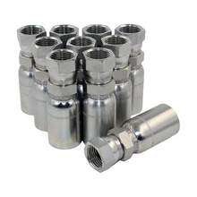 10 piezas de conexión para manguera hidráulica con conector giratorio hembra JIC de 1/2" FJX-06-08 para Parker