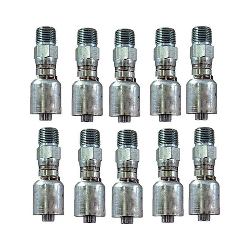 10 piezas de conexión de manguera hidráulica con conector macho giratorio de 1/2" 11343-8-8 para Parker