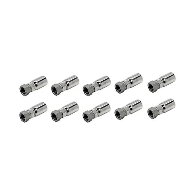 10 Pcs Hydraulic Hose Fitting With 3/8" JIC Female Swivel FJX-08-06 for Parker - KUDUPARTS