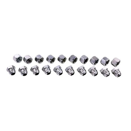 10 Pieces 3/4" JIC Cap and Plug Combo Hydraulic Fitting 2408-12 0304-C-12 - KUDUPARTS