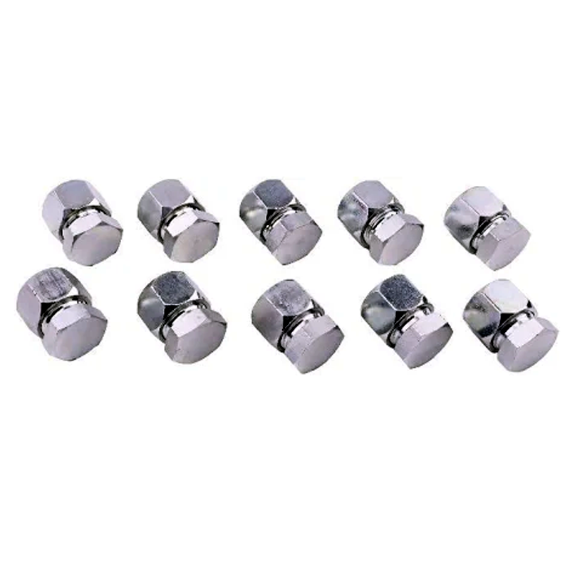 10 Pieces 3/4" JIC Cap and Plug Combo Hydraulic Fitting 2408-12 0304-C-12 - KUDUPARTS