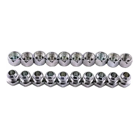10 Pieces 3/4" JIC Cap and Plug Combo Hydraulic Fitting 2408-12 0304-C-12 - KUDUPARTS