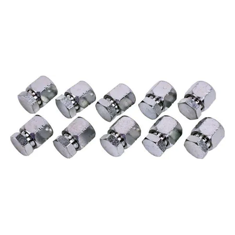 10 piezas de conector hidráulico combinado de tapa y tapón JIC de 3/8" 2408-06 0304-C-06